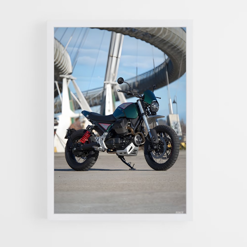 Poster La Route des Aventures – affiche Moto Guzzi (vue 3)